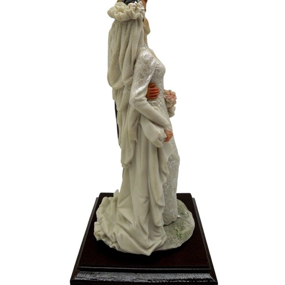 A Belcari Bride Groom Wedding Figurine 1987 Italian Figurine Vintage 11" - Picture 5 of 11